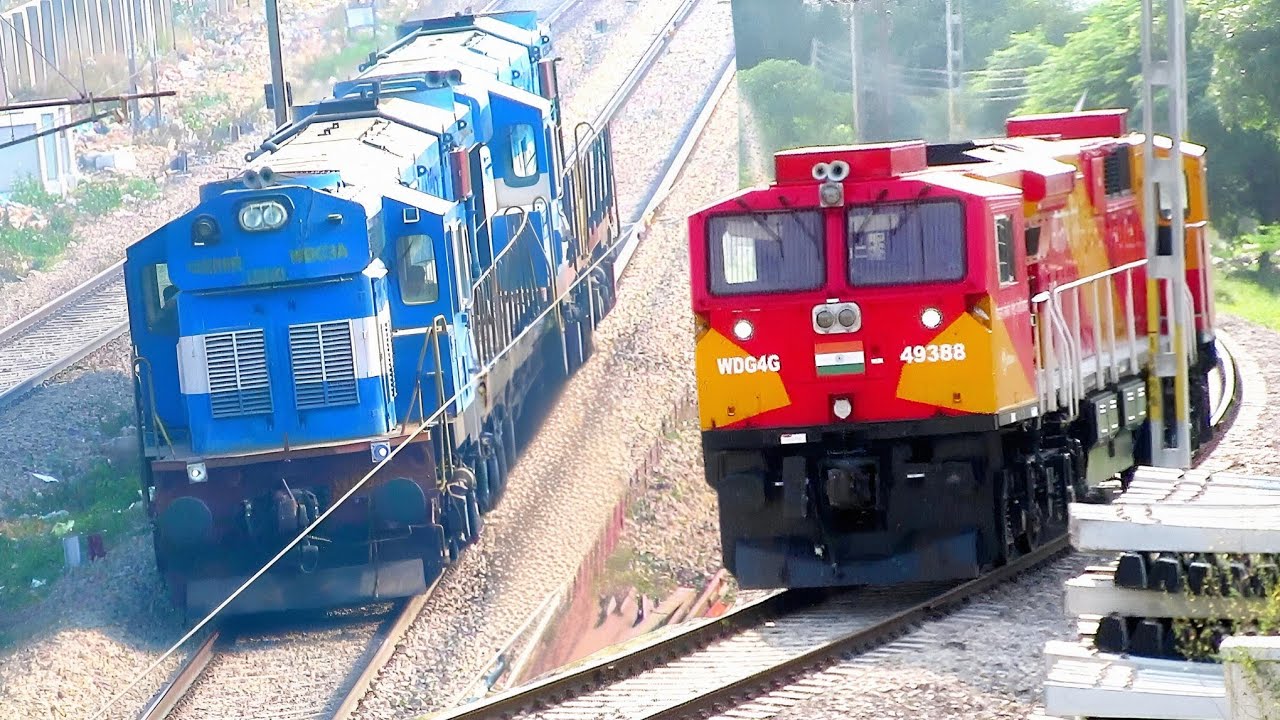 🔥DIESEL TRAIN ENGINES | LAZY Moving LIGHT LOCOMOTIVES | WDG3A + WDG4G + WDP4D | Indian Railways