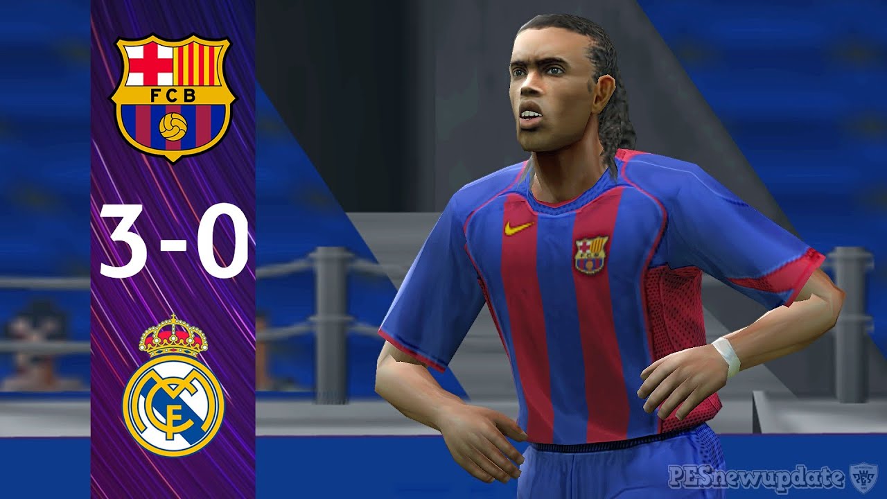 PES 4 Ла Лига 2004/2005 Геймплей | Барселона против Реал Мадрид