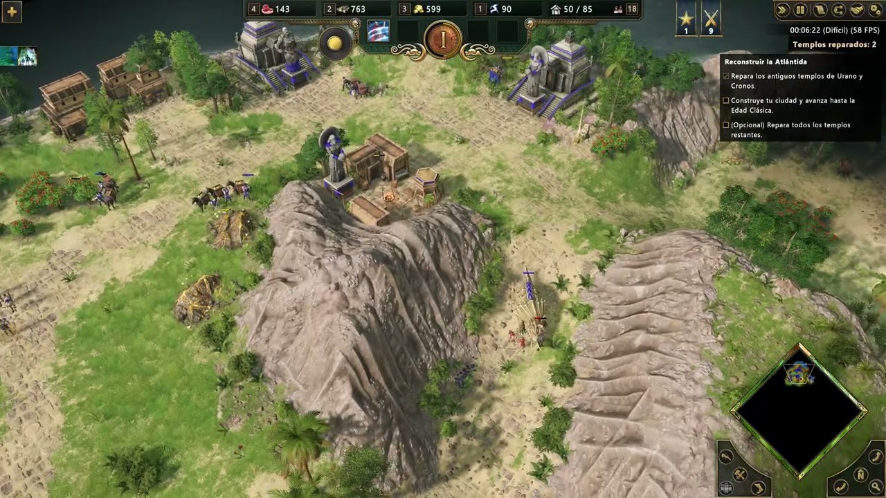 age of mythology retold campaña de los titanes parte 2 60 fps español 1440p