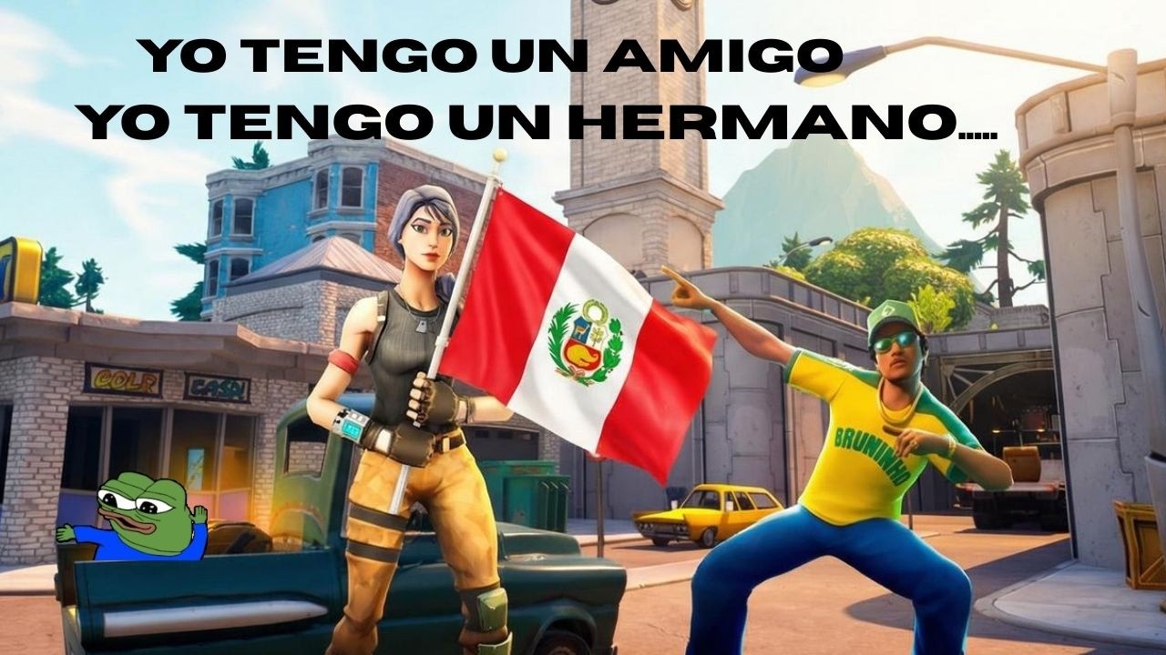 Un brasilero con su amigo el serrano RATATATA | FORTNITE