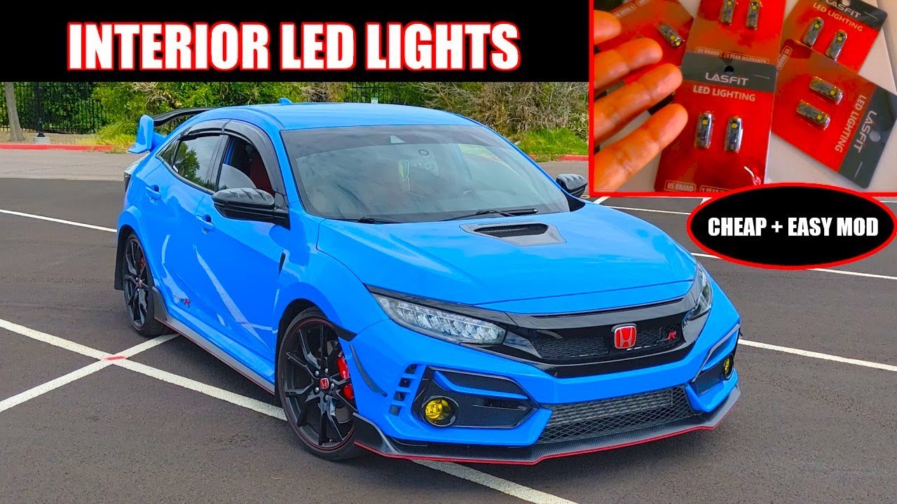 Модернизация светодиодной подсветки салона | Светодиоды Lasfit | Проект CTR (Honda Civic Type R F...