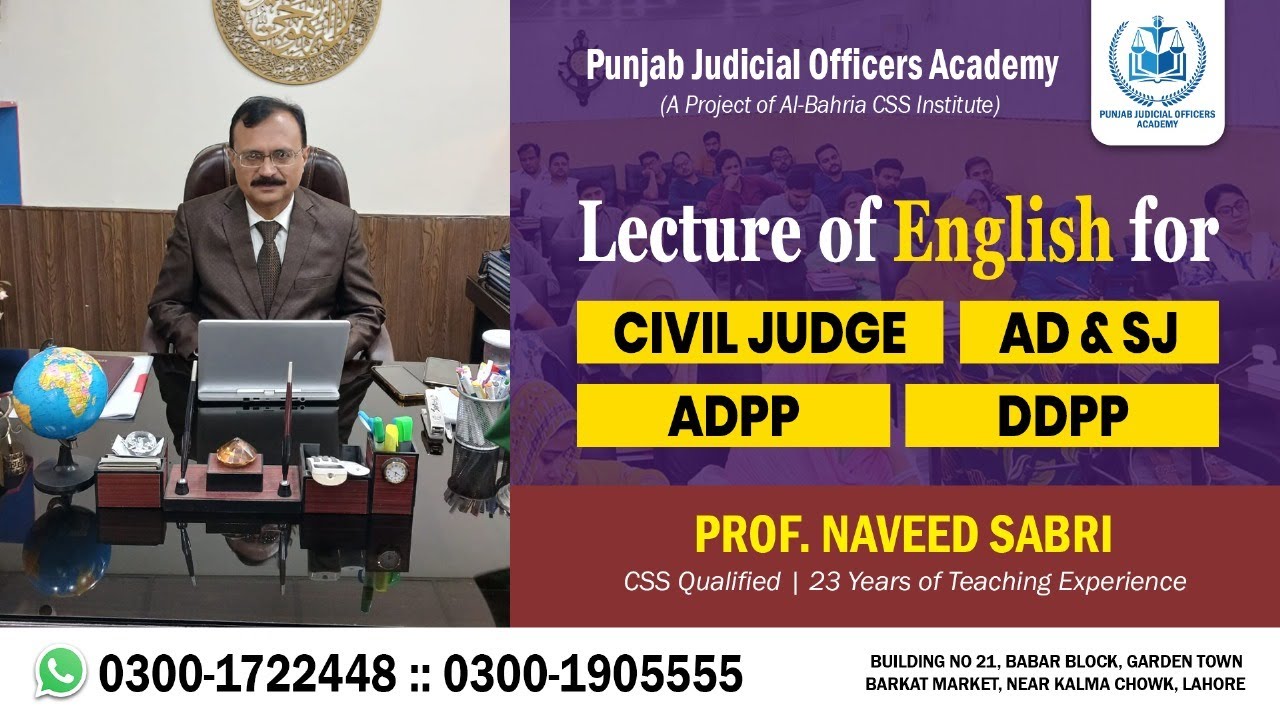 Lecture of ENGLISH by Prof Naveed Sabri Shb