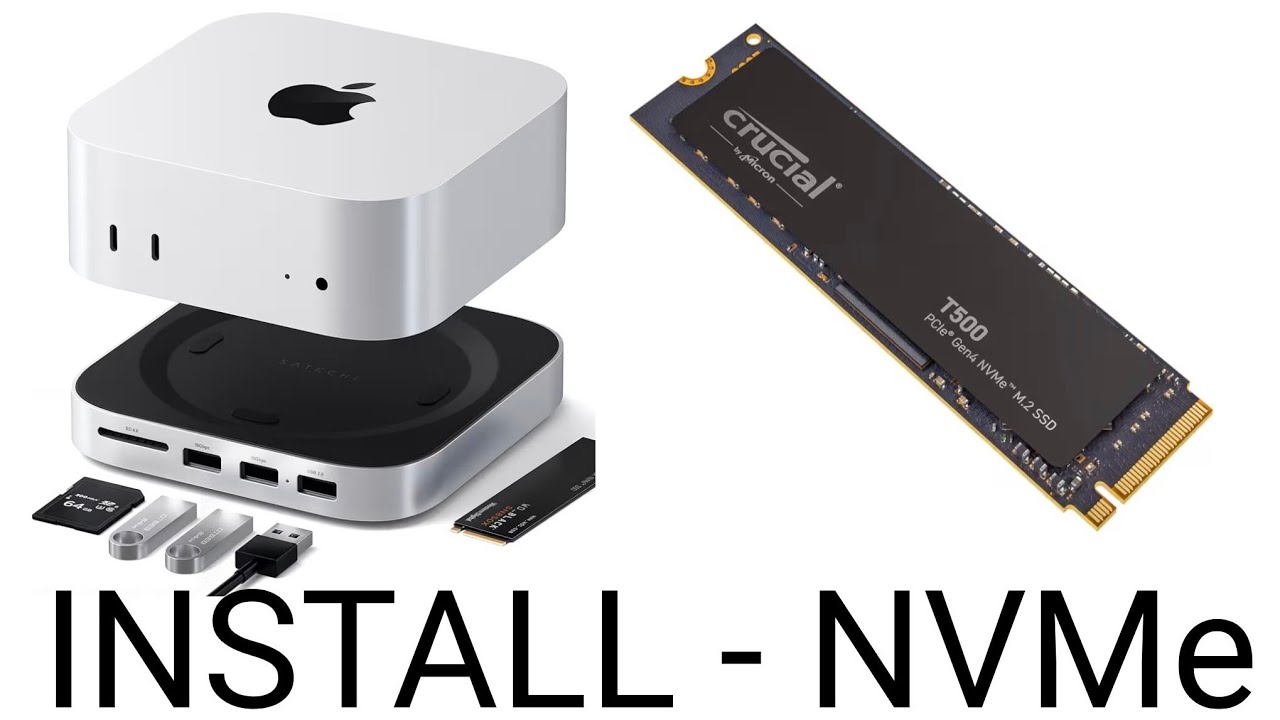 Установка NVMe на Mac Mini 4 Dock.