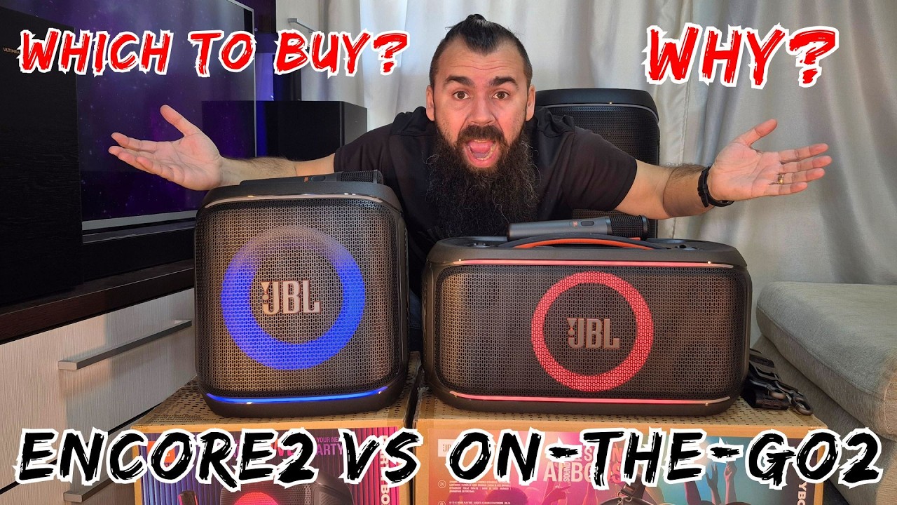 JBL Partybox Encore2 против JBL Partybox On-The-Go2: что купить?