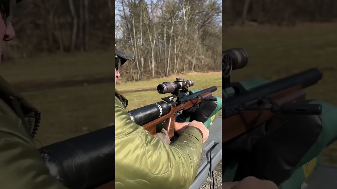 50 CAL AirForce Texan Carbine с деревянным прикладом.
