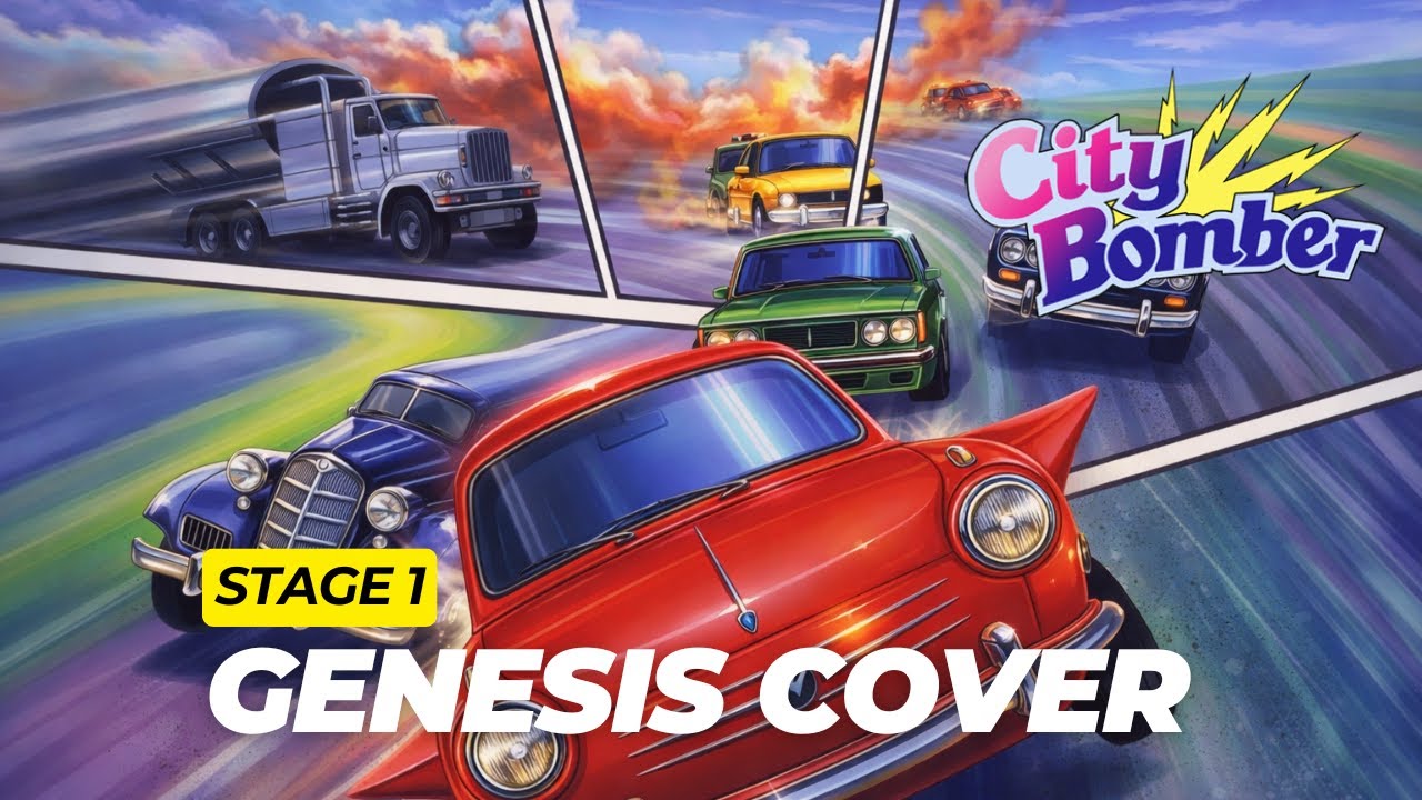 City Bomber:  Stage 1 [Sega Genesis / Mega Drive Cover]