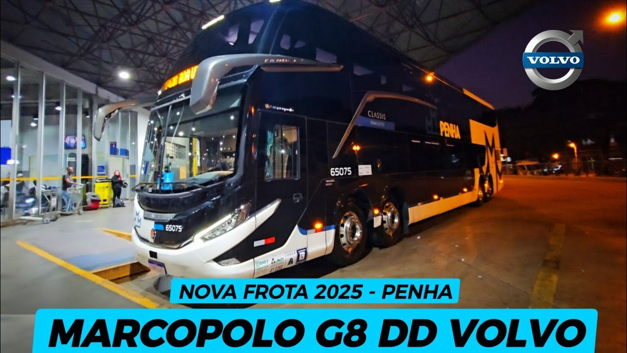 NOVA FROTA: Confira o novo MARCOPOLO PARADISO G8 1800 DD VOLVO B510R da EXPRESSO PENHA