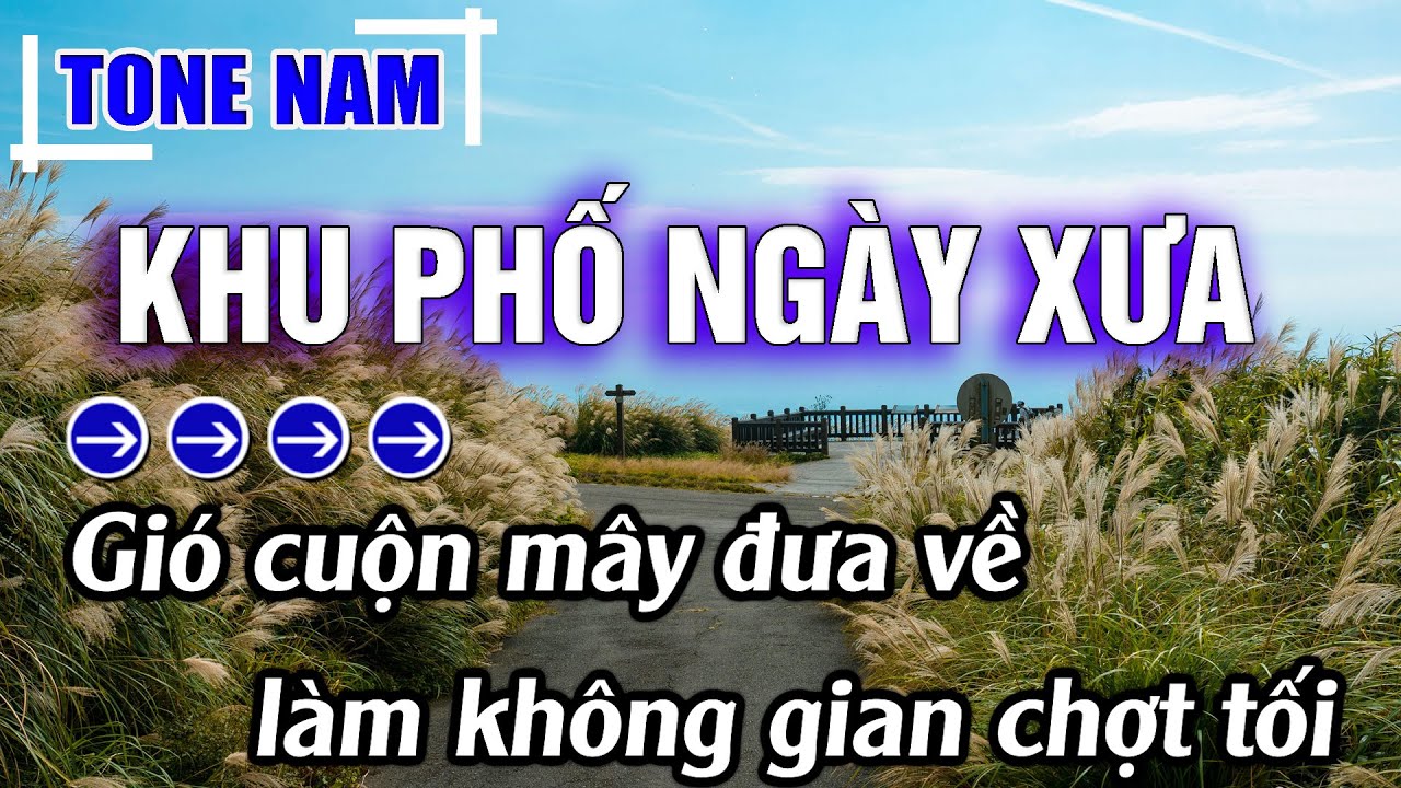 Khu Phố Ngày Xưa Karaoke Tone Nam ( C#m ) Beat Hay | Karaoke Đăng Khôi