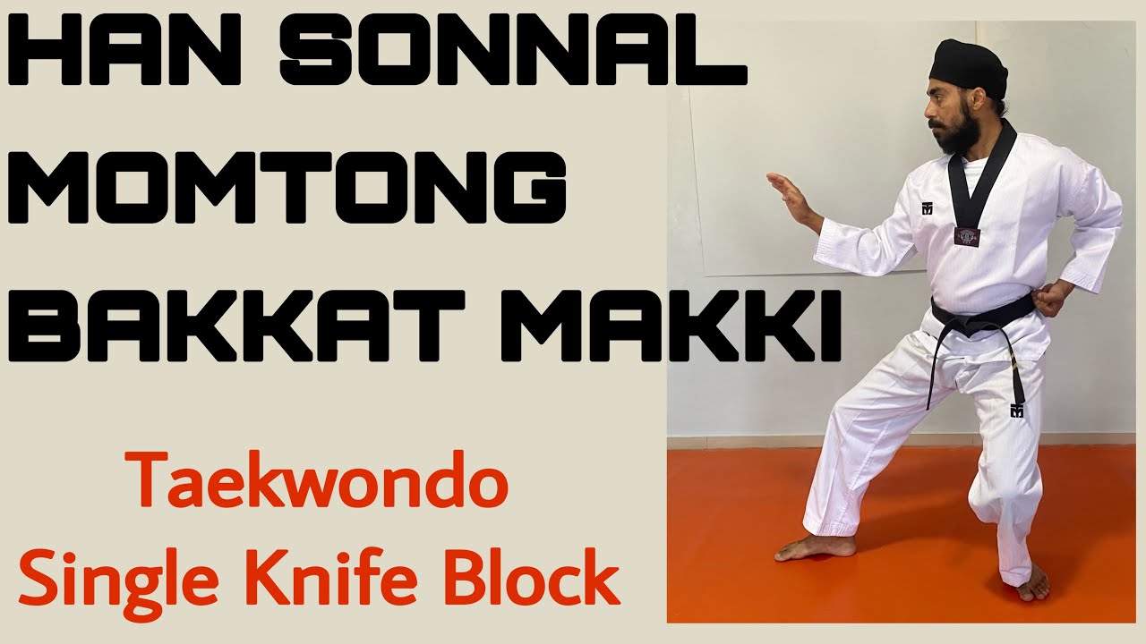 Han Sonnal Momtong Bakkat Makki Tutorial - Taekwondo Single Knife Block - By Master Parminder