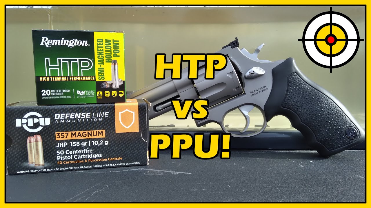 Pojedynek .357 Magnum! 158-grainowy Remington HTP kontra 158-grainowy PPU, test żelu balistycznego!