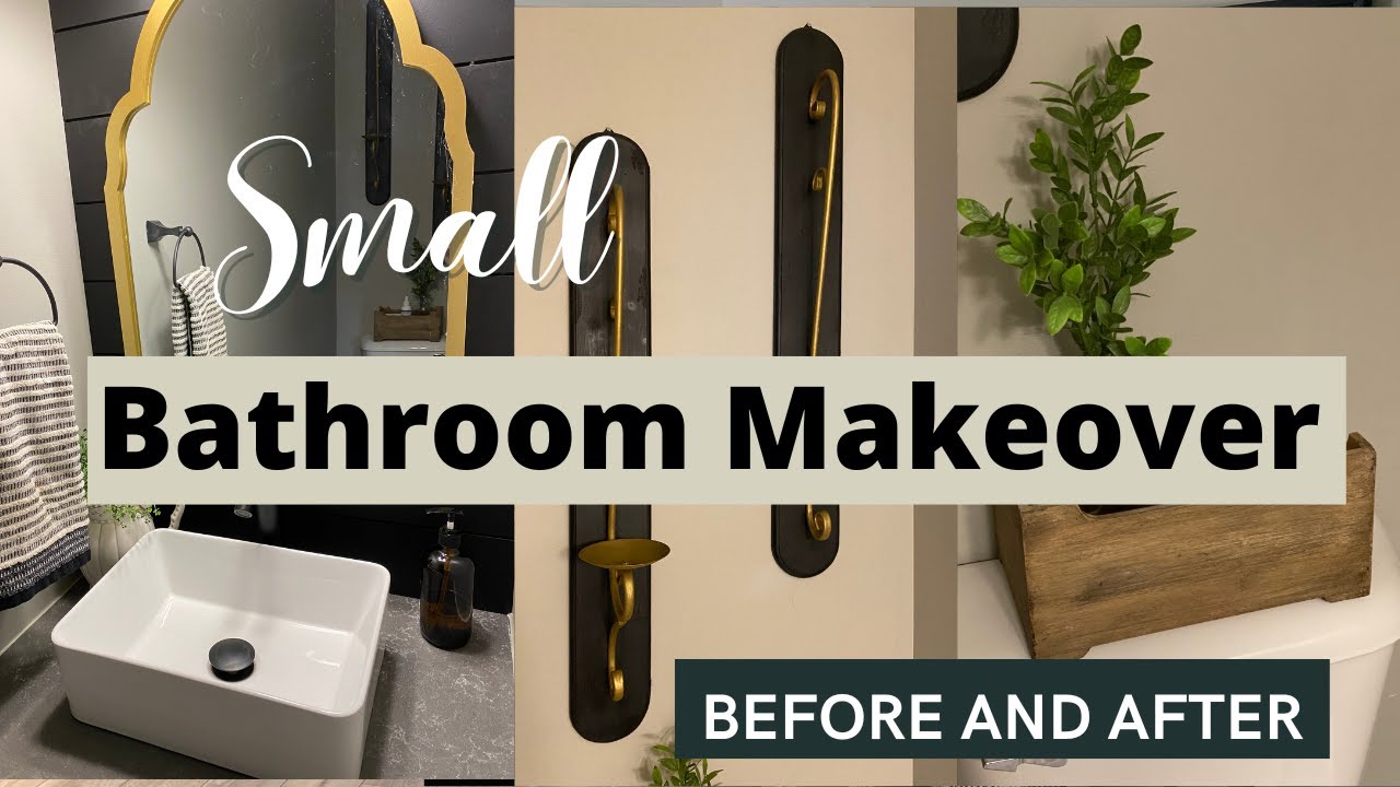 Extreme Bathroom Makeover | Powder Room Transformation | Decorate With Me