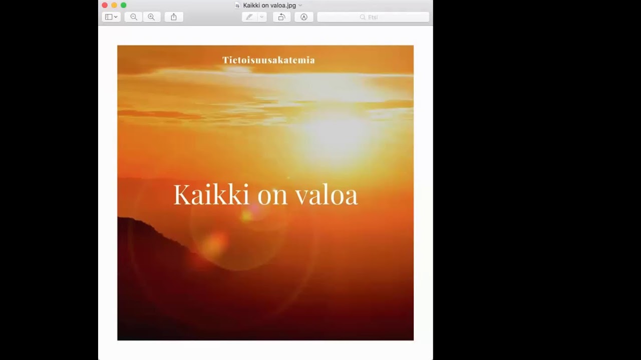 Kaikki on valoa -meditaatioharjoitus