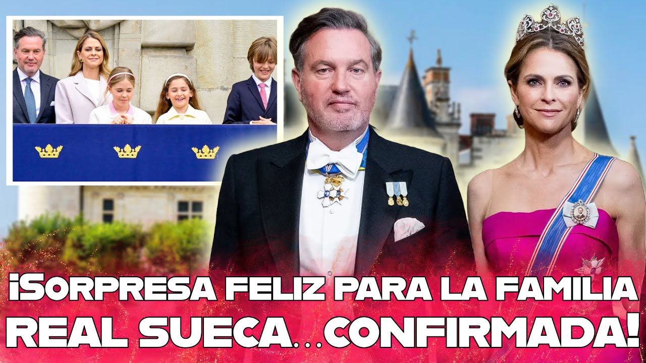 ¡Alegría inesperada para la familia real sueca! La princesa Magdalena y Chris O’Neill celebran