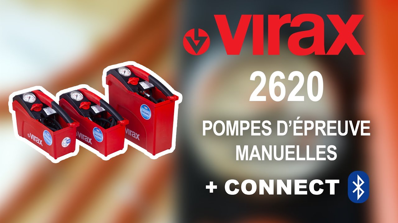 Pompes d'&eacute;preuves manuelles + CONNECT - 2620 - VIRAX