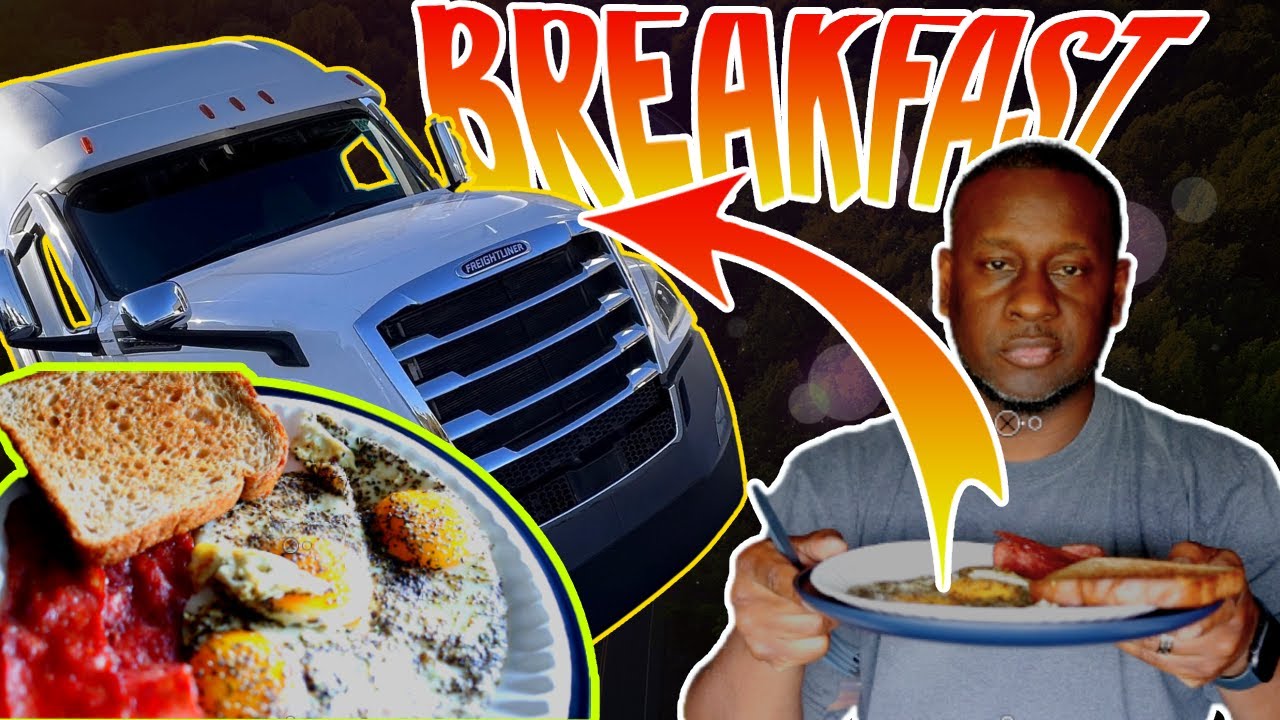 💥Semi Truck Cooking | Easy Breakfast In A Semi Truck Anyone Can Do🙌
