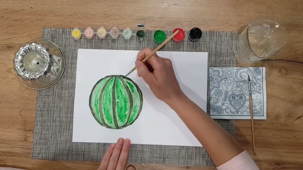 @larysastepanets5091 Соковитий кавун. Малювання 