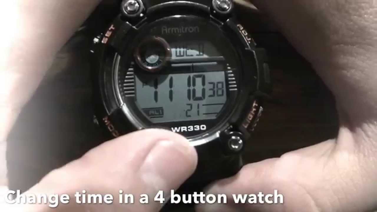 Changing time on a 4 button watch [UPDATE 2017]
