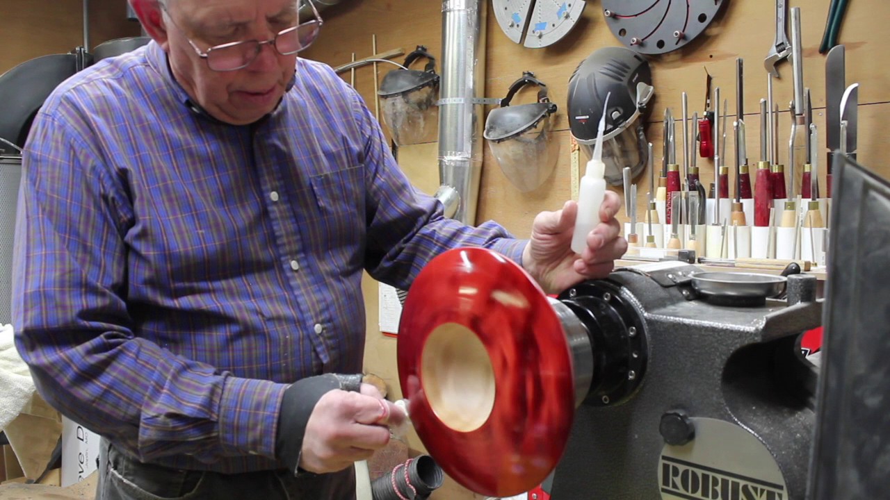 Putting a CA Finish on a Dyed Bowl