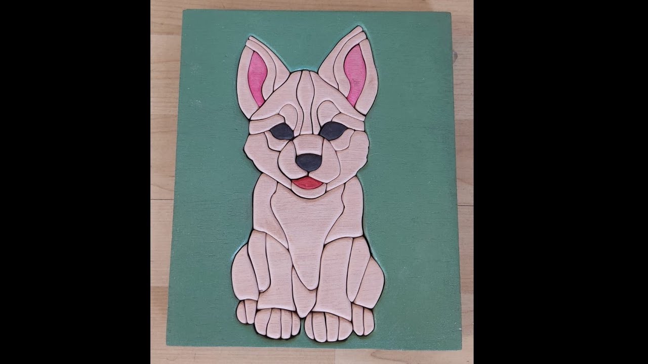 Intarsio semplice in legno - Animali creati a traforo - Intarsia Woodworking