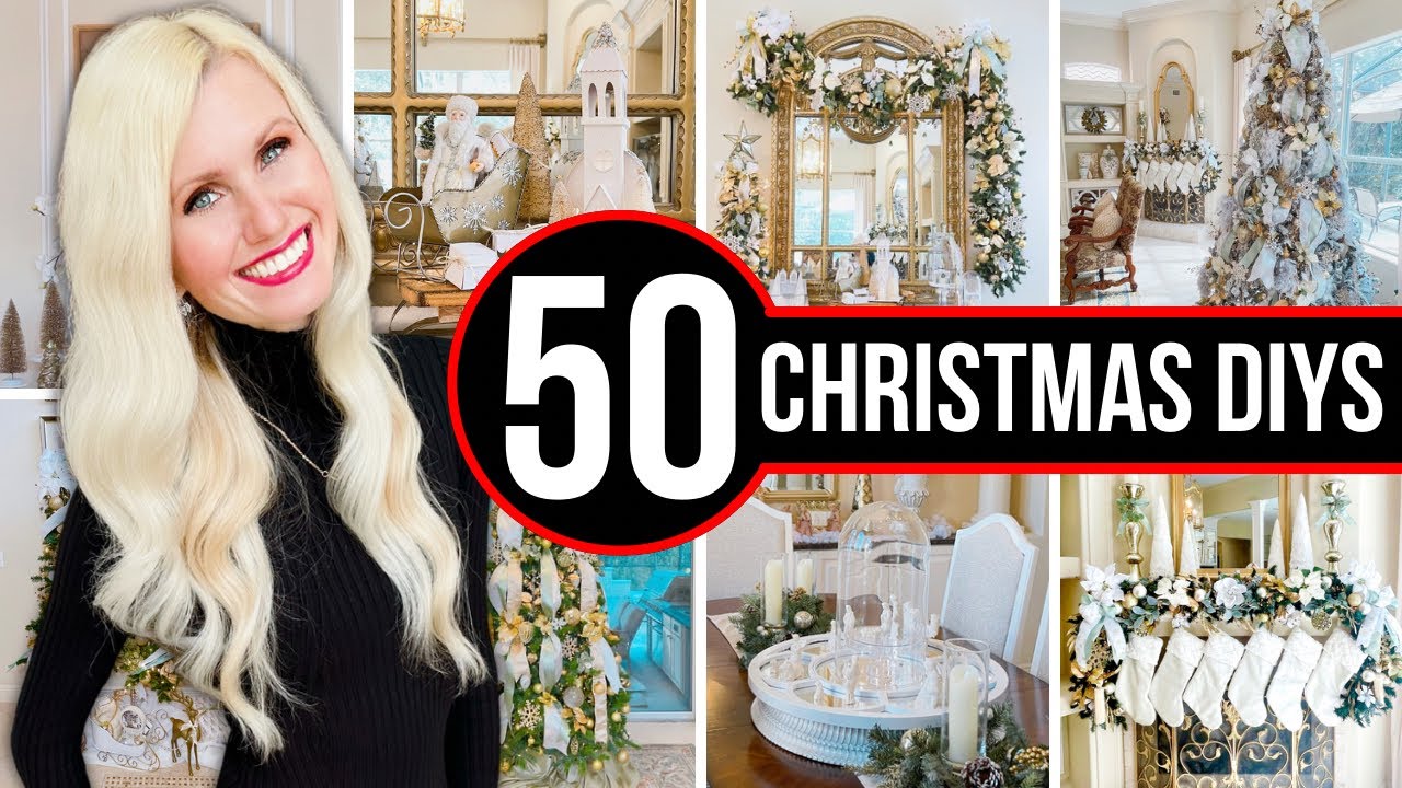TOP *50* CHRISTMAS DECOR DIYS, THRIFT FLIPS, DUPES + HOME TOUR!
