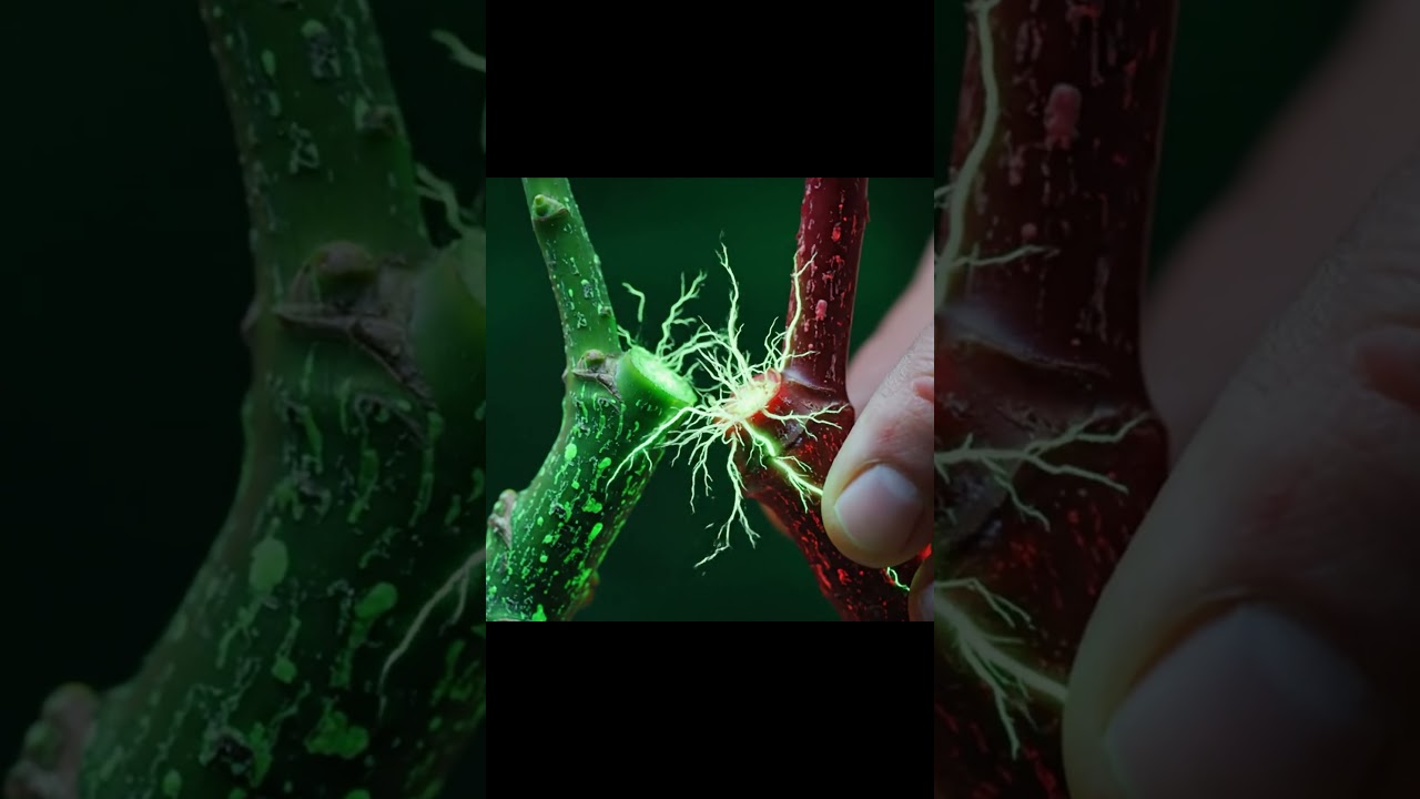 “Two Plants. One Pulse of Life 🌿 | Cinematic Grafting ASMR”