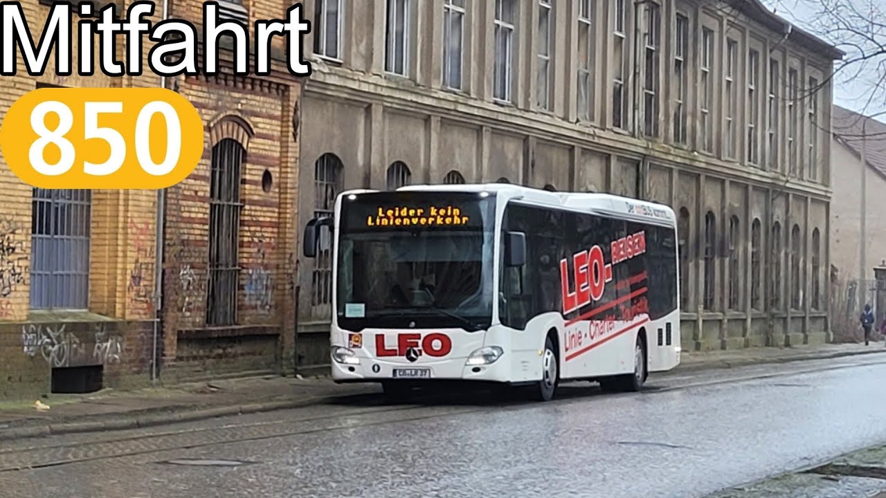 Mitfahrt | MB Citaro C2 LE Ü | Linie 850 | Forst (Lausitz), Grundschule Mitte - Dubrau, Dorf