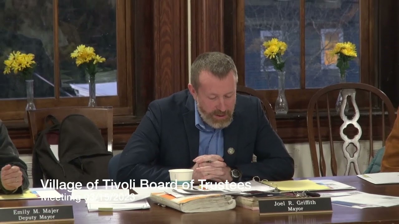 Village of Tivoli Board of Trustees Meeting 03/15/2023