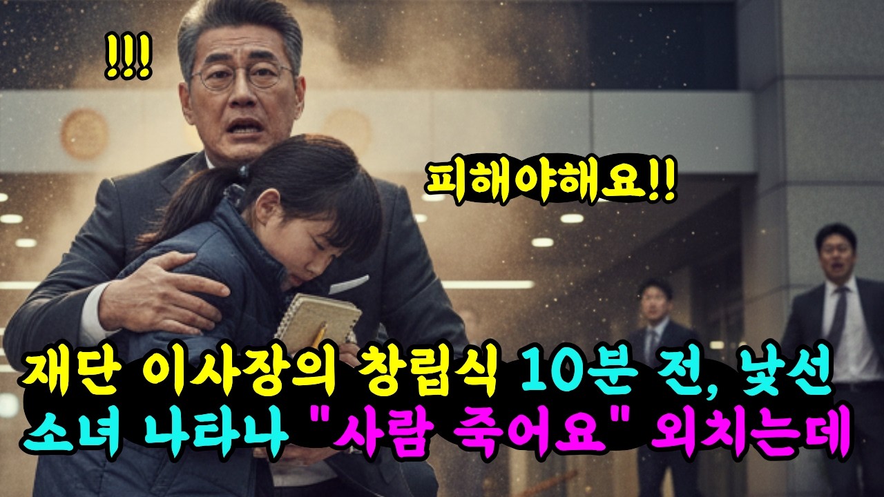 재단 이사장의 창립식 10분 전, 낯선 소녀 나타나 