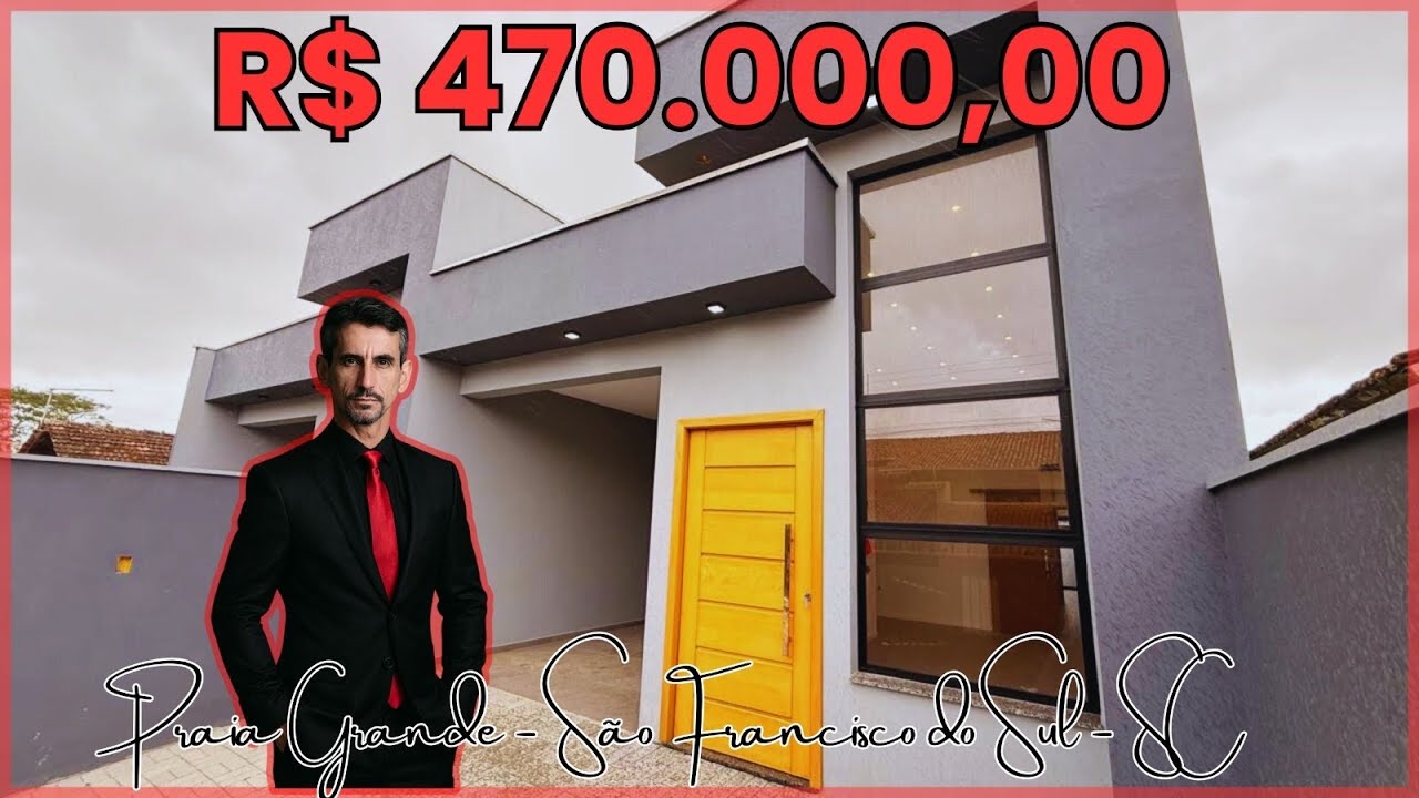 CASA NA PRAIA GRANDE | SÃO FRANCISCO DO SUL – SC | 3 DORM (1 SUÍTE) | R$ 470.000