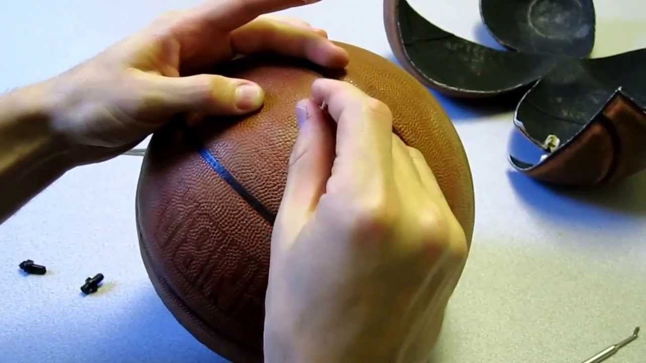 How to replace the inflation valve on a basketball