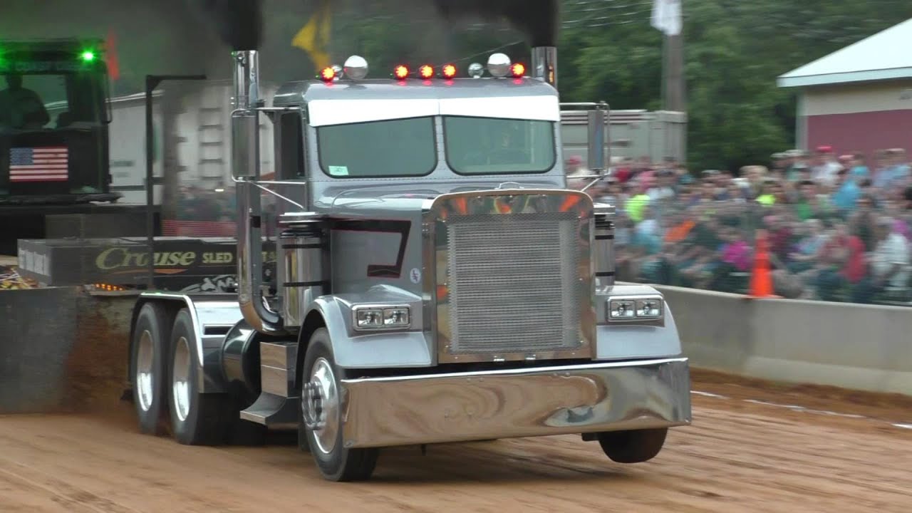 Truck Pulling Lucas Oil East Coast Pro Stock Semi Trucks In Action At Summit Station