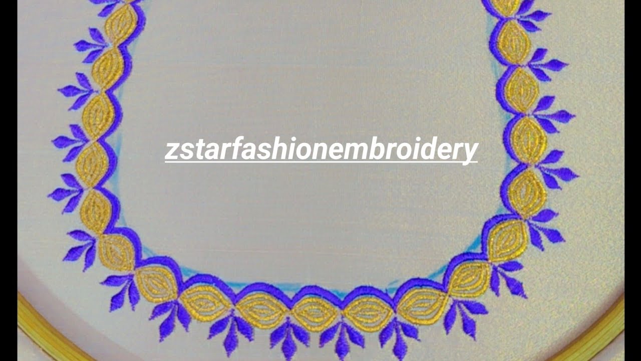 Machine embroidery blouse designs || #zstarfashionembroiderydesigne #art #embroidery |