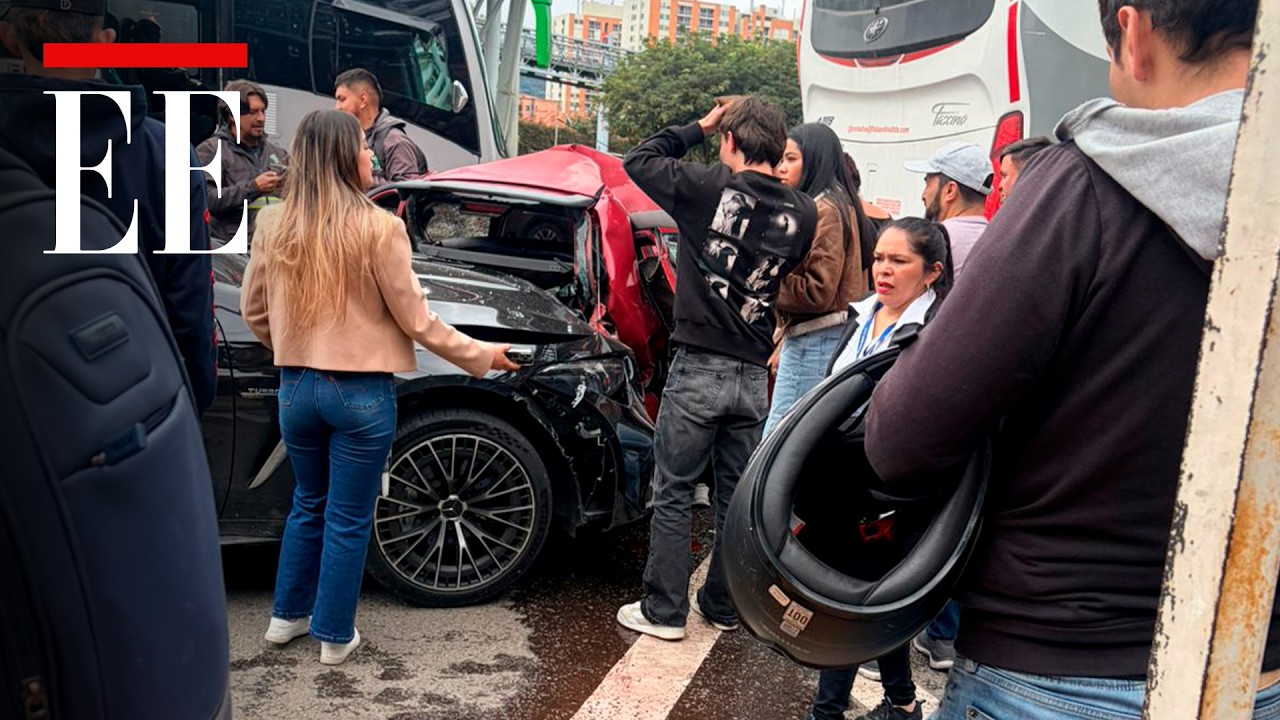 Accidente en la Autopista Norte deja una persona atrapada | El Espectador