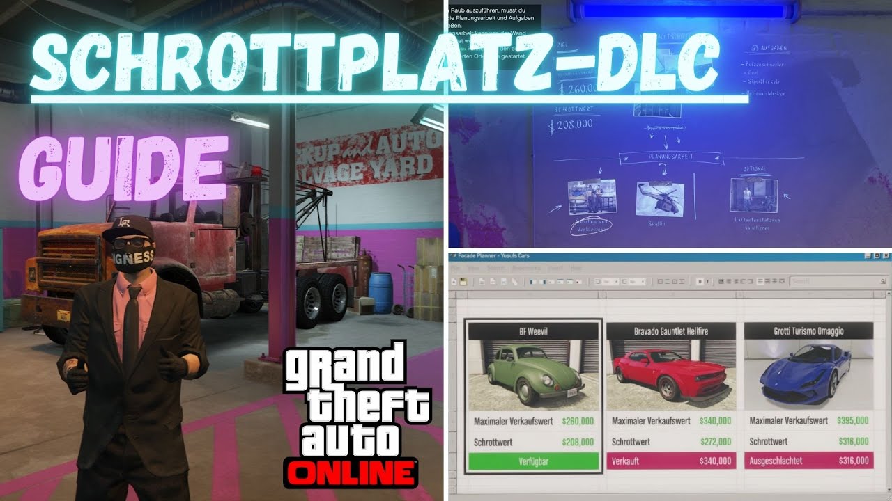 So funktioniert der neue SCHROTTPLATZ in Gta 5 Online!? Chop-Shop-Dlc [GER/GUIDE]