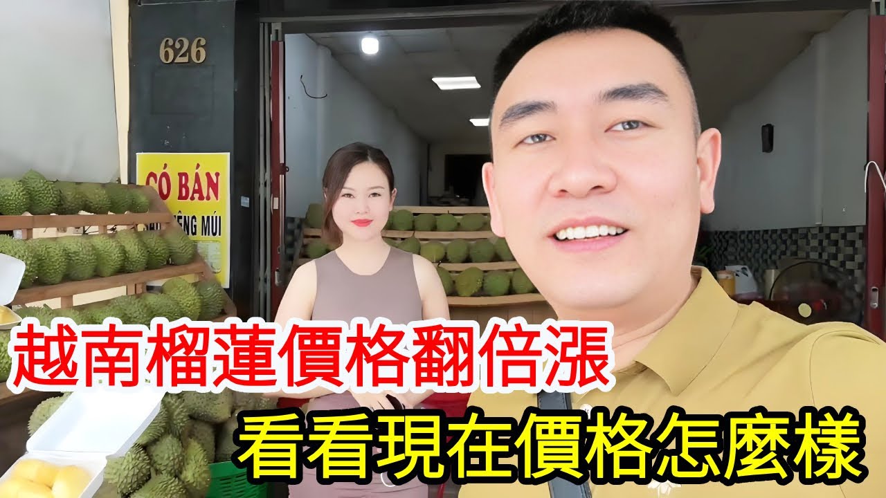 【合集】在越南現在很多中國老闆來收購榴蓮，導緻越南榴蓮價格翻一倍了，看看現在榴蓮價格怎麼樣？【响哥与小花中越夫妻】