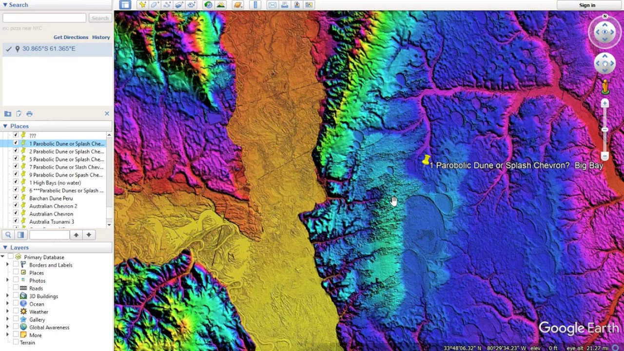 Carolina Bay Lidar Field Trips:  Parabolic Dunes or Splash Chevrons? Part 1