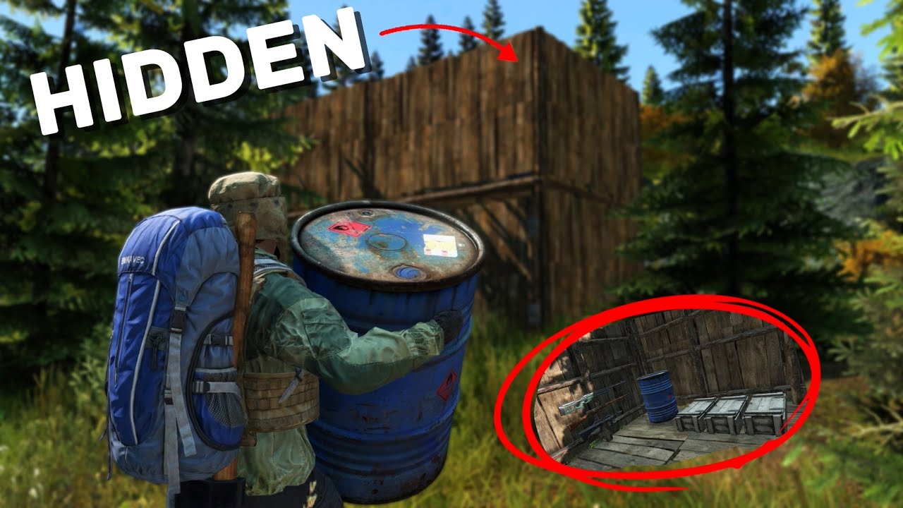 I built a HIDDEN FOREST BASE in Official DayZ - PS5