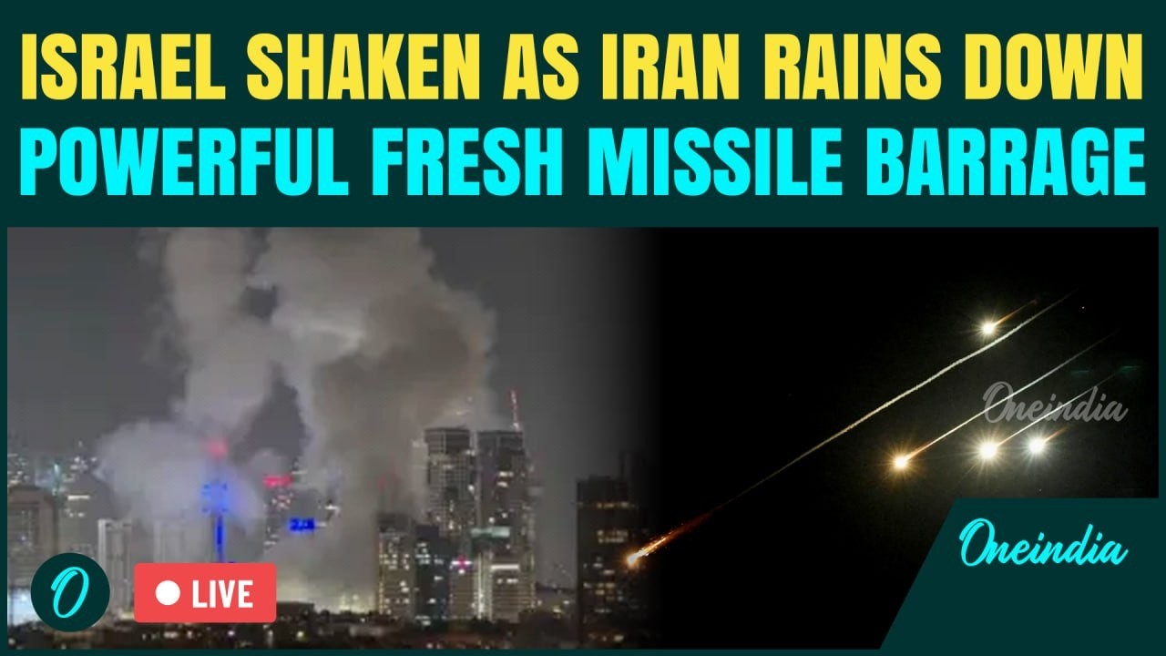Iran LIVE: Iranian Missile Barrage SWEEPS Across Tel Aviv , Sirens Blare As Israeli Defenses FAIL?