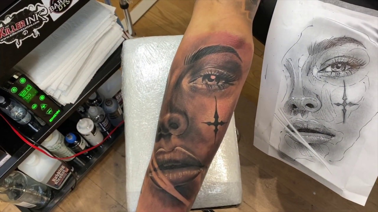 HOW TO TATTOO: SHADING & LAYERING A LARGE PORTRAIT TATTOO TIME-LAPSE