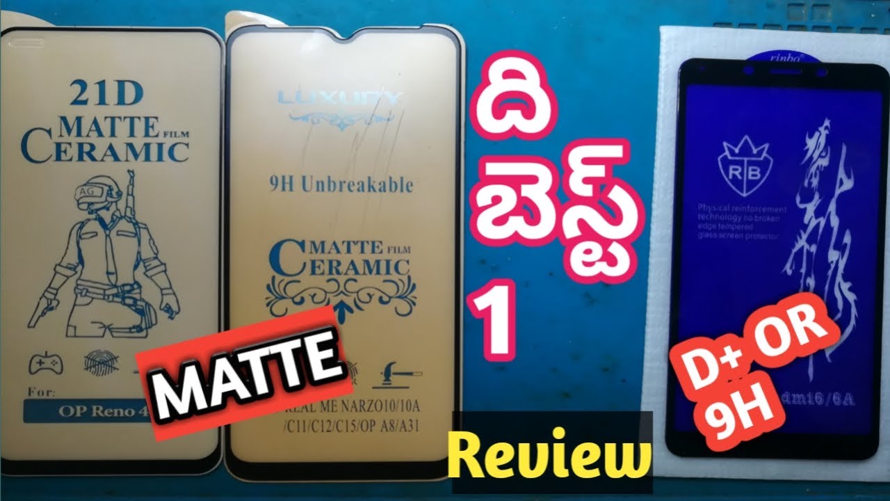 Matte Glass Review  in Telugu || Which One is Best Matte Glas OR Tempered Glas in Telugu