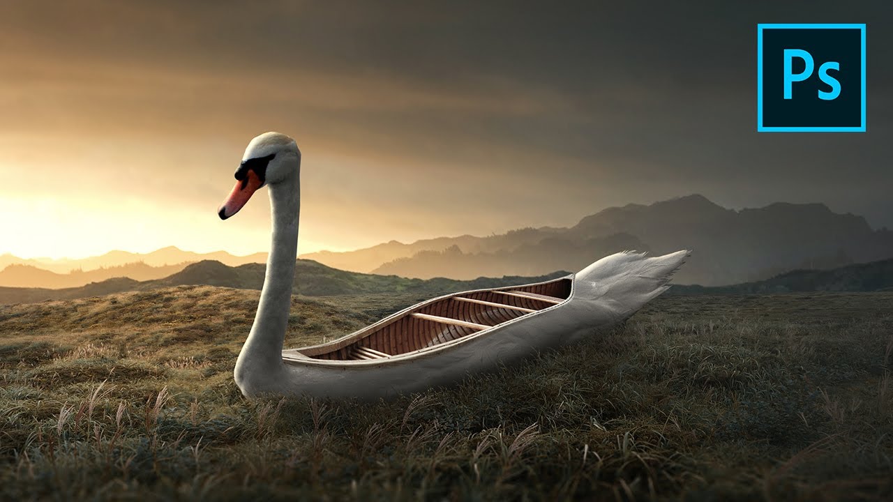 Photoshop Fantasy Swan Boat Tutorial