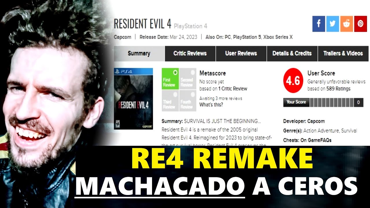 RESIDENT EVIL 4 REMAKE ES BOMBARDEADO A SUSPENSOS / ANALIZO LAS CRÍTICAS DE ESTOS 