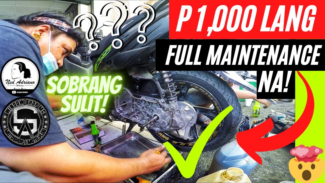 Best Full Maintenance for Scooters for ONLY P1,000 by Windowshop MC