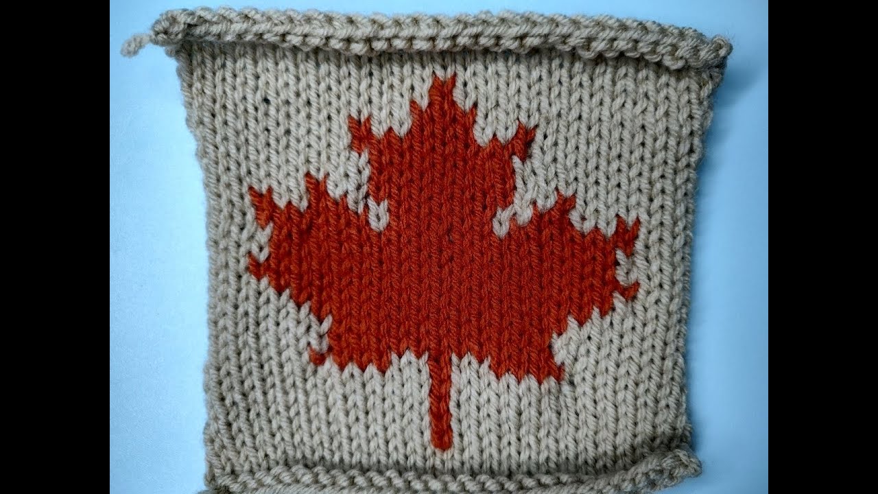 Knitting A Maple Leaf