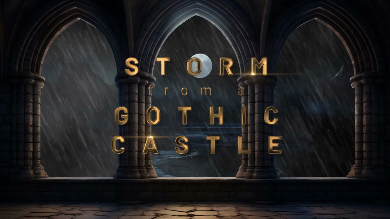 Storm from a Gothic Castle | Relaxing Ambient Sounds