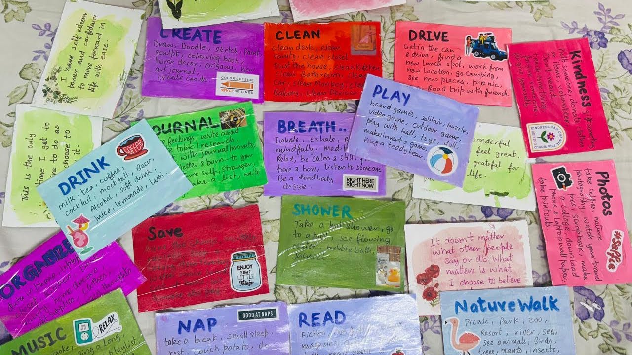 Self care cards 