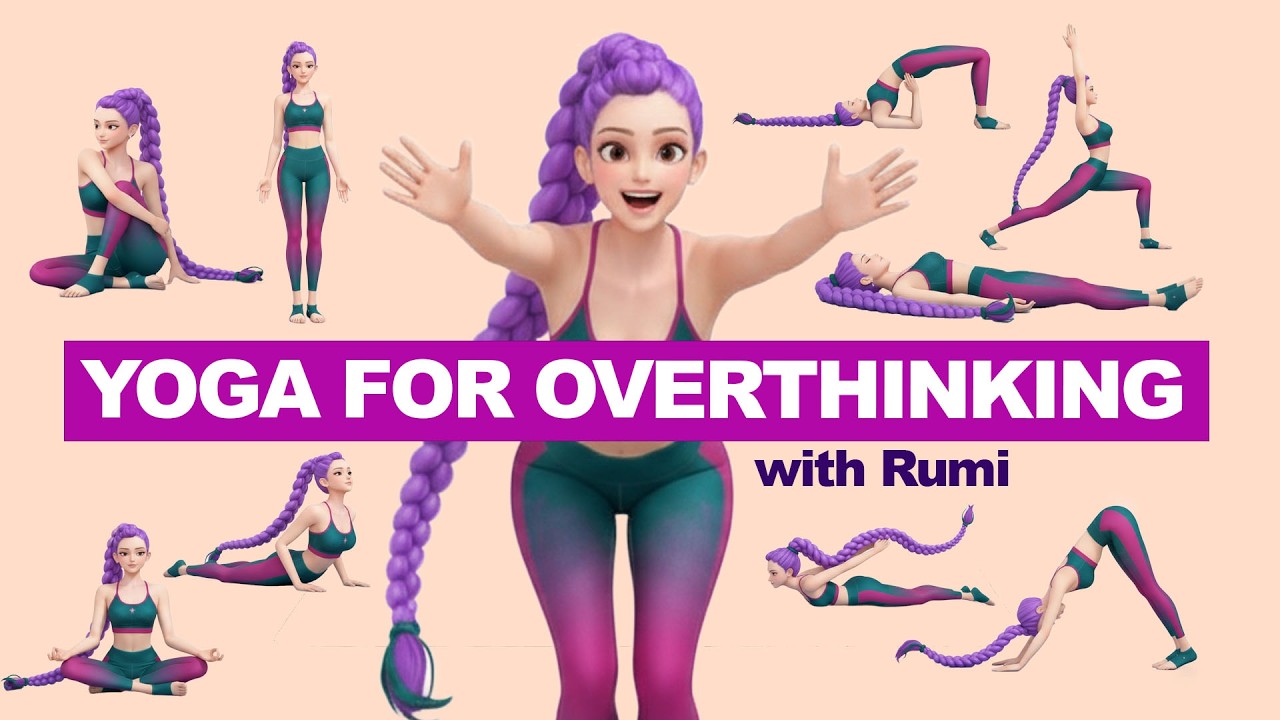Yoga for Overthinking for Kids | Calm Busy Thoughts with Rumi | Kids Calm Yoga i Huntrix
