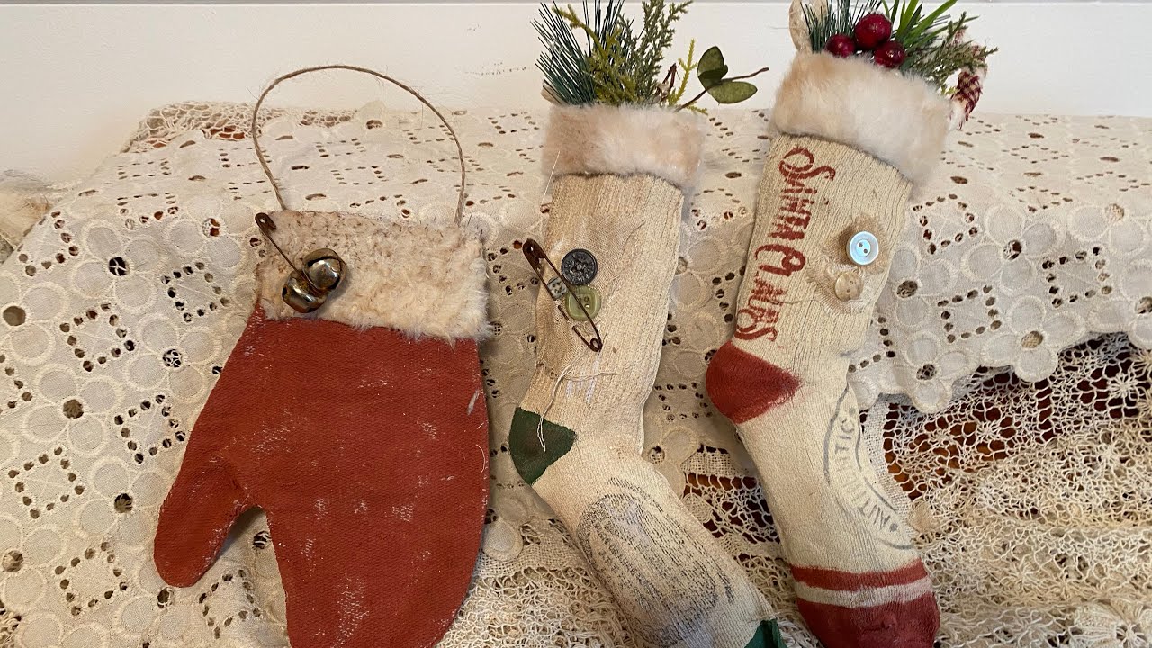 DIY Primitive Tree Ornaments