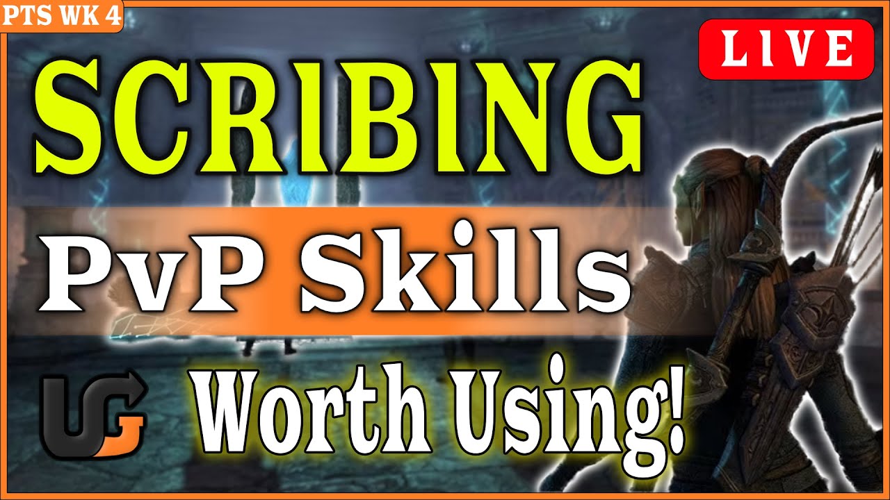 Scribing PvP Skills Worth Using + BUILDS - Livestream!!! ESO Golden Road Week 4 PTS