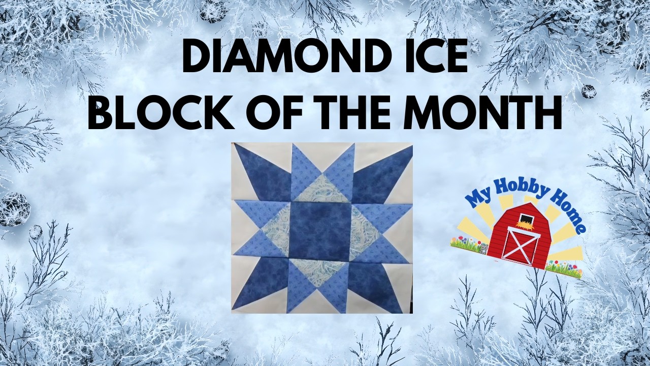 QUILTED COW 2026 DIAMOND ICE BOM CALENDAR - FEBRUARY BLOCK